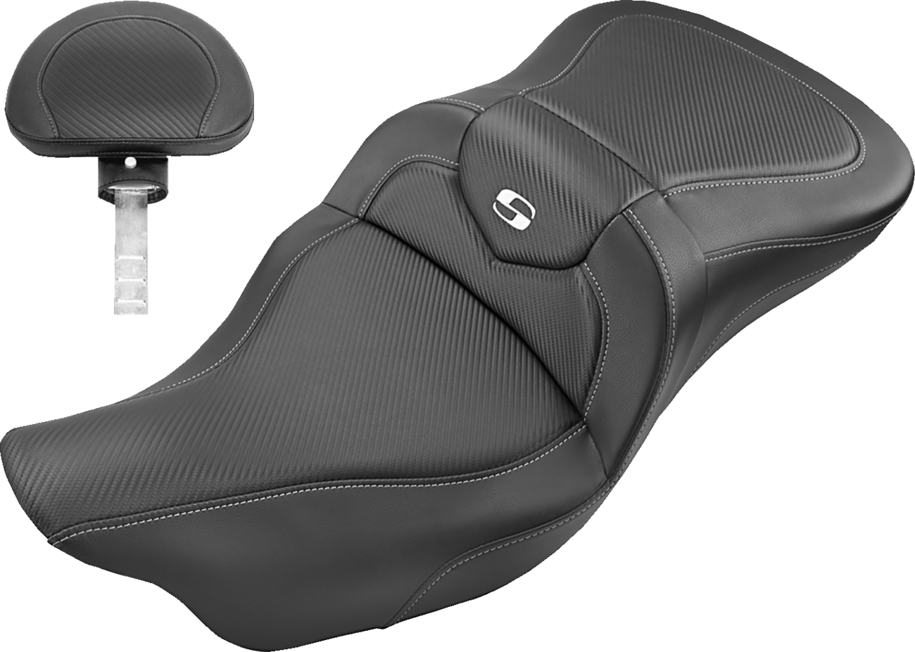 Roadsofa™ Carbon Fiber Seat - Roadsofa™ Seat - Carbon Fiber - with Backrest - FL '08-'24 [0801-1193]
