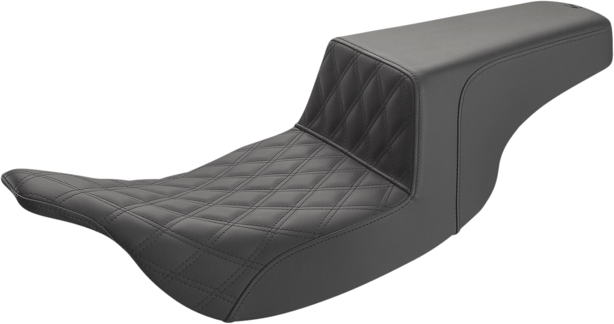 Step-Up Seat — Front Lattice Stitch - Step-Up Seat - Front Lattice Stitch - Black [0801-1353]