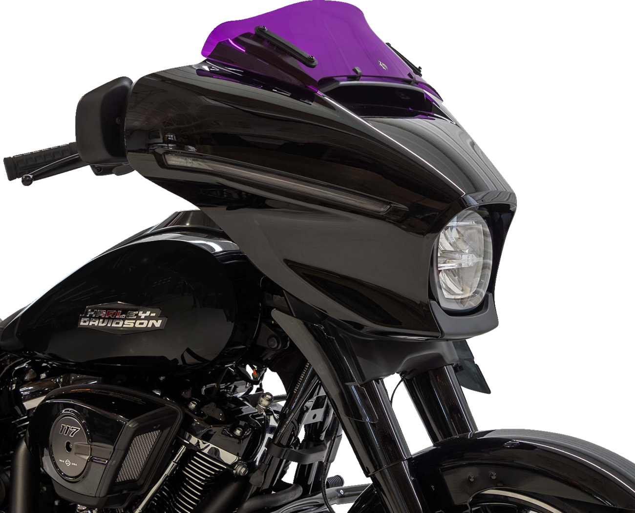 Kolor Flare® Windshield - 6-1/2" - Purple - '23-'25 FLHX [2310-0956] - Image 2