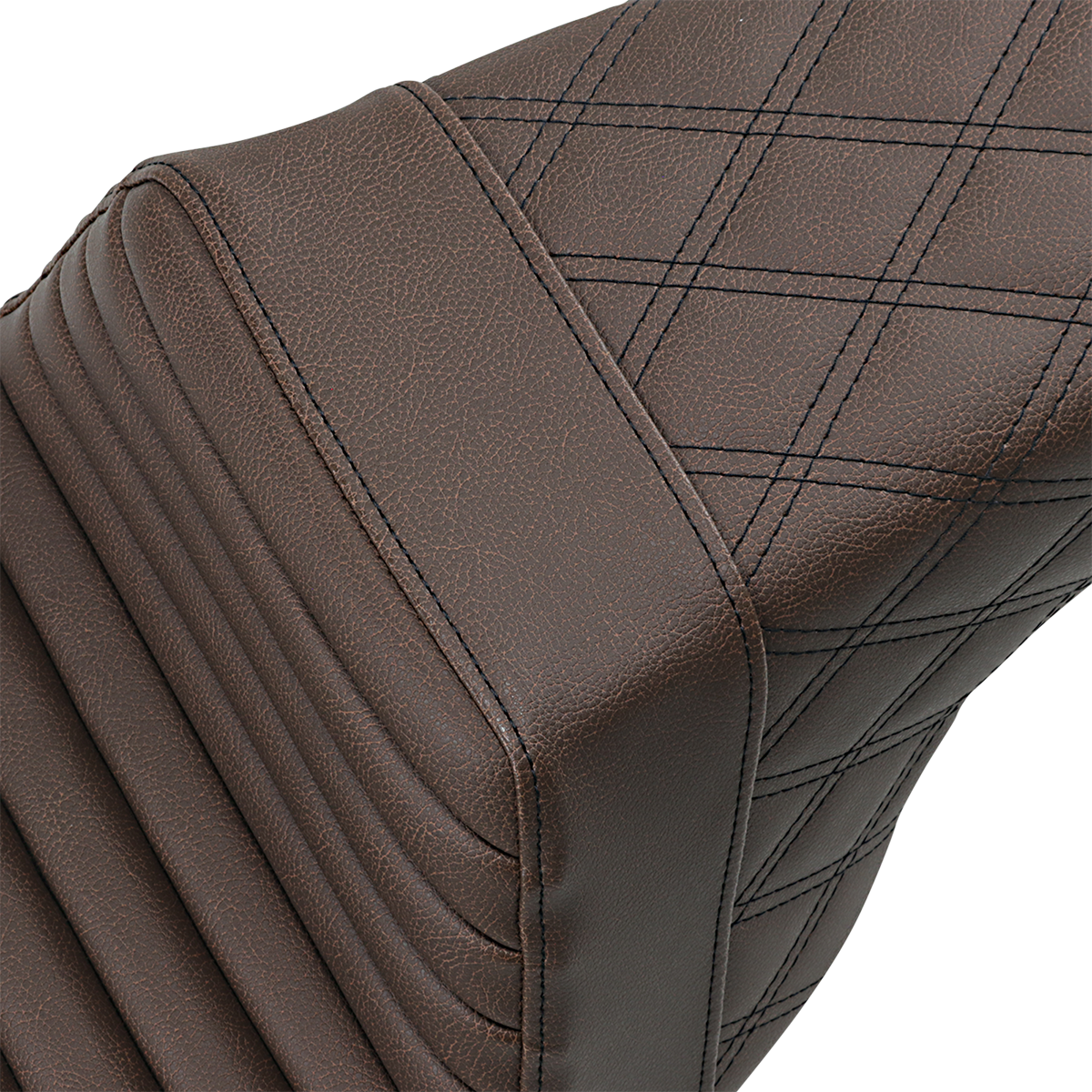 Step-Up Seat — Rear Lattice Stitch/Front Tuck-n-Roll - Step-Up Seat - Front Tuck-n-Roll/Rear Lattice Stitch - Brown [0801-1249] - Image 3