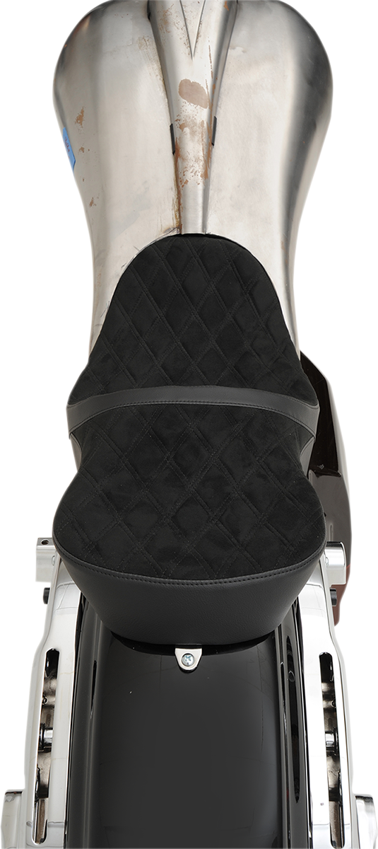 Low Profile Touring Seat - Low Touring Seat - Vinyl - Diamond - Razorback Tanks - FL '08-'23 [0801-1076] - Image 5
