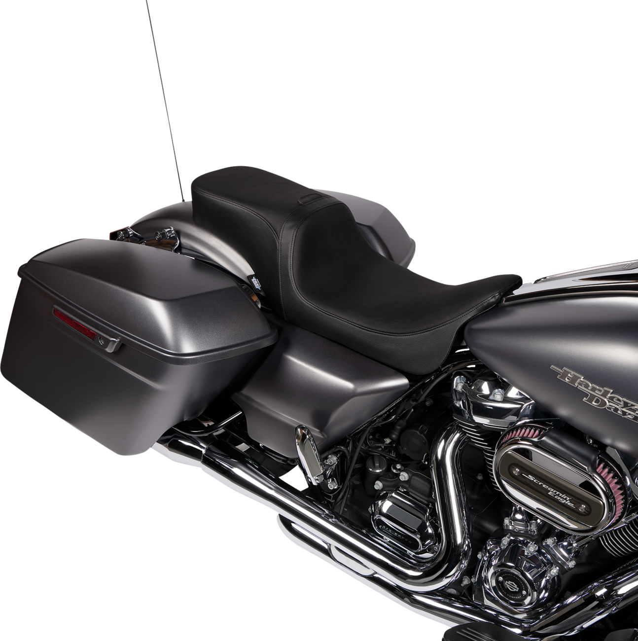 Performance Predator 2-Up Seat - Predator 2-Up Seat - Vinyl - Smooth - w/o Backrest - FLH/FLTR '08-'24 [0801-1499] - Image 2