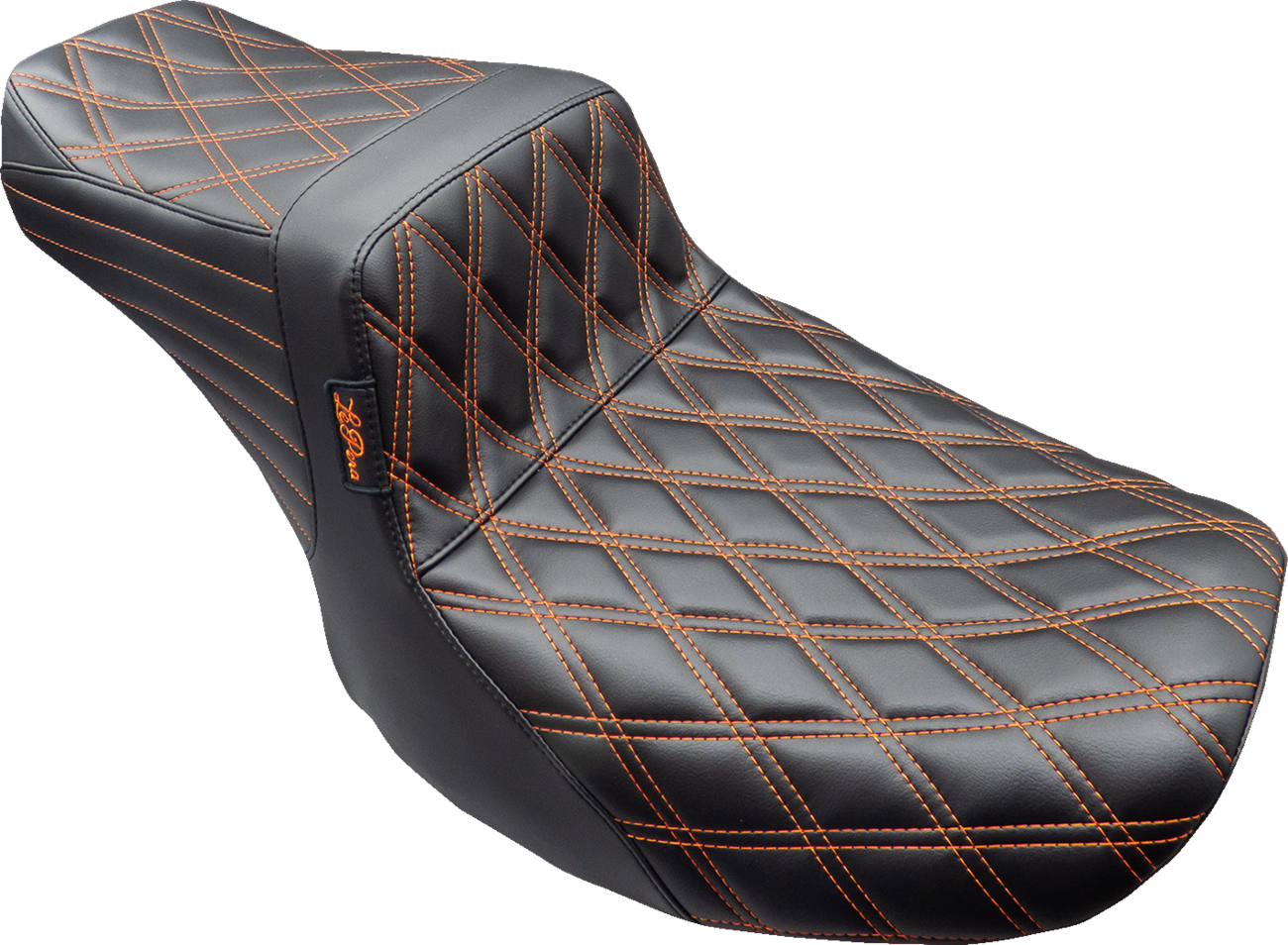 Tailwhip Seat - Burnt Orange Double Diamond Stitch - FLH/FLT '23-'25 [0801-1848]