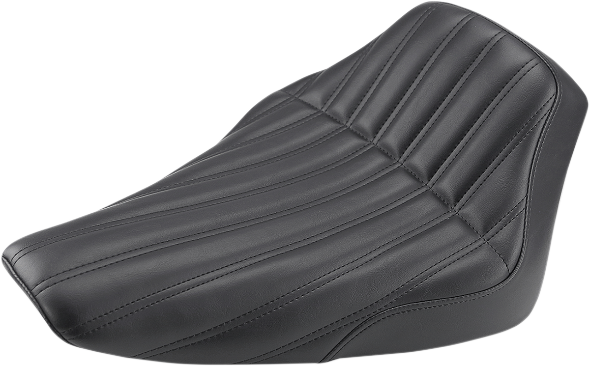 Knuckle Solo Seat - Ribbed - Black - FLS '12-'17 [0802-0935]