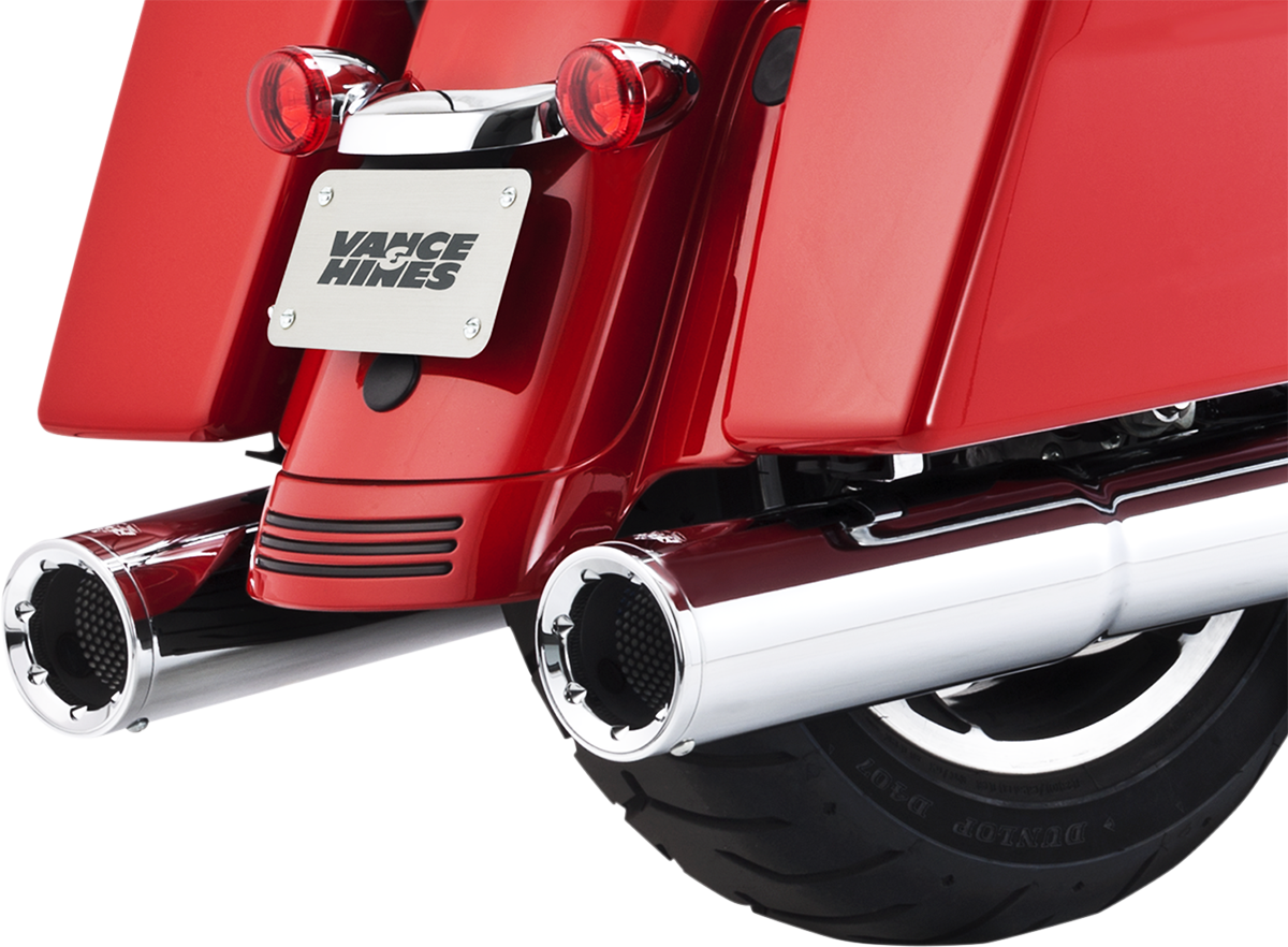 Hi-Output Slip-On Mufflers - Hi-Output Mufflers - Chrome [1801-1068]