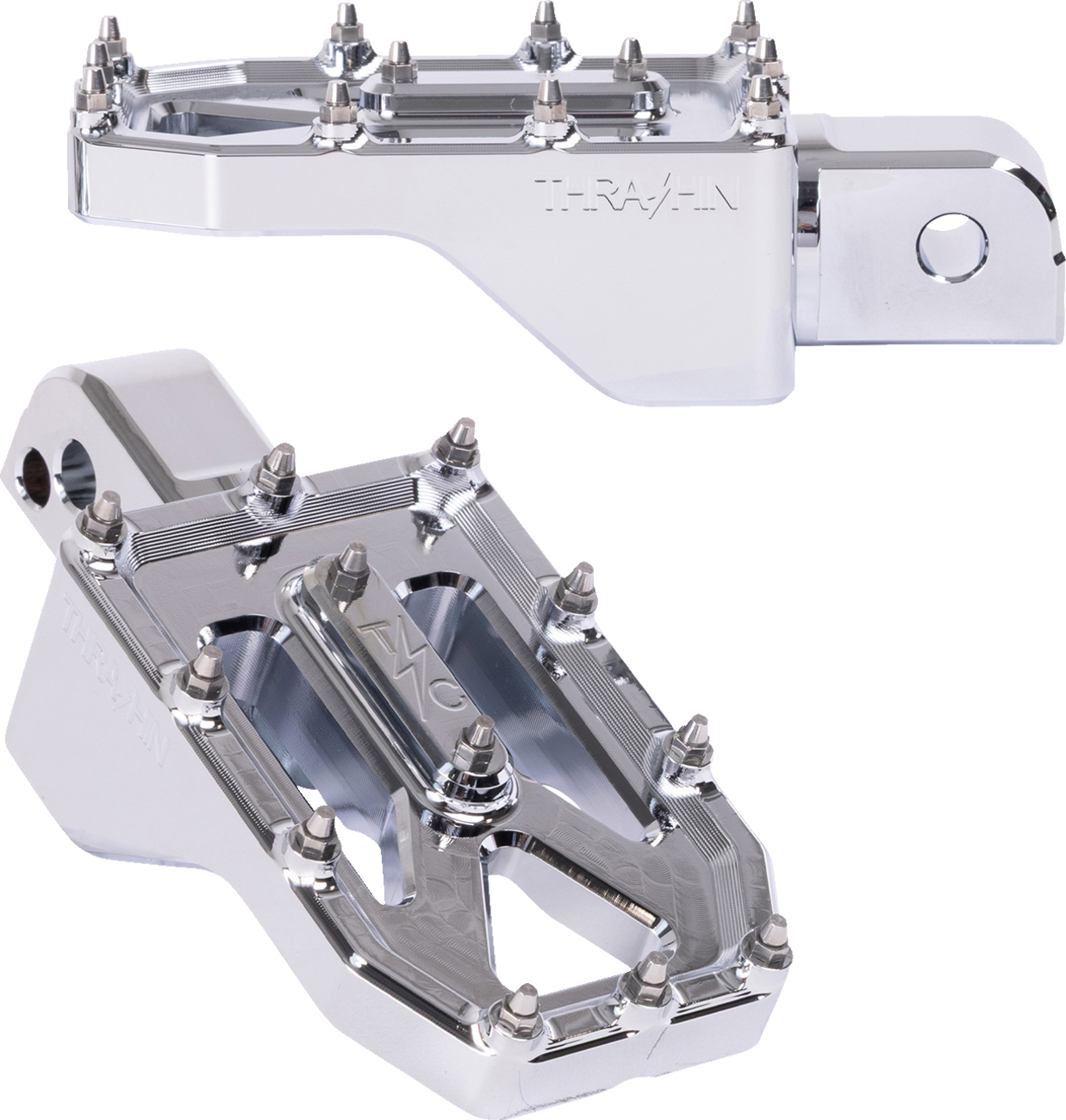 Aggressor Foot Pegs - Rear - Chrome - FL/FX '18-'25 [1620-2781]