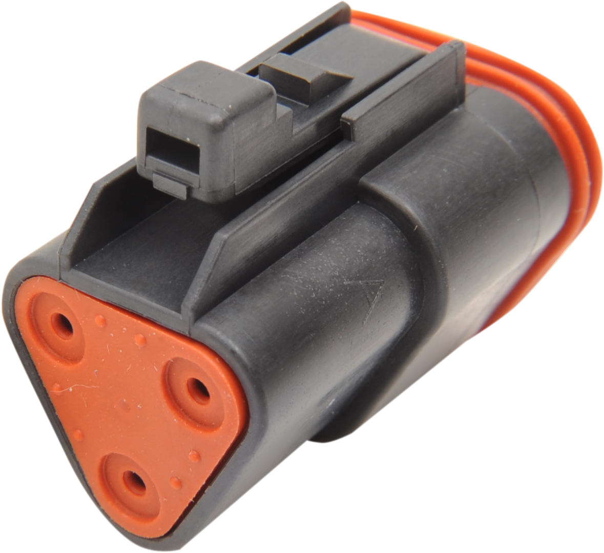 Deutsch DT Sealed Connector Component — Wiring Connector - Deutsch Plug - 3 Pin - Black [2120-0054]