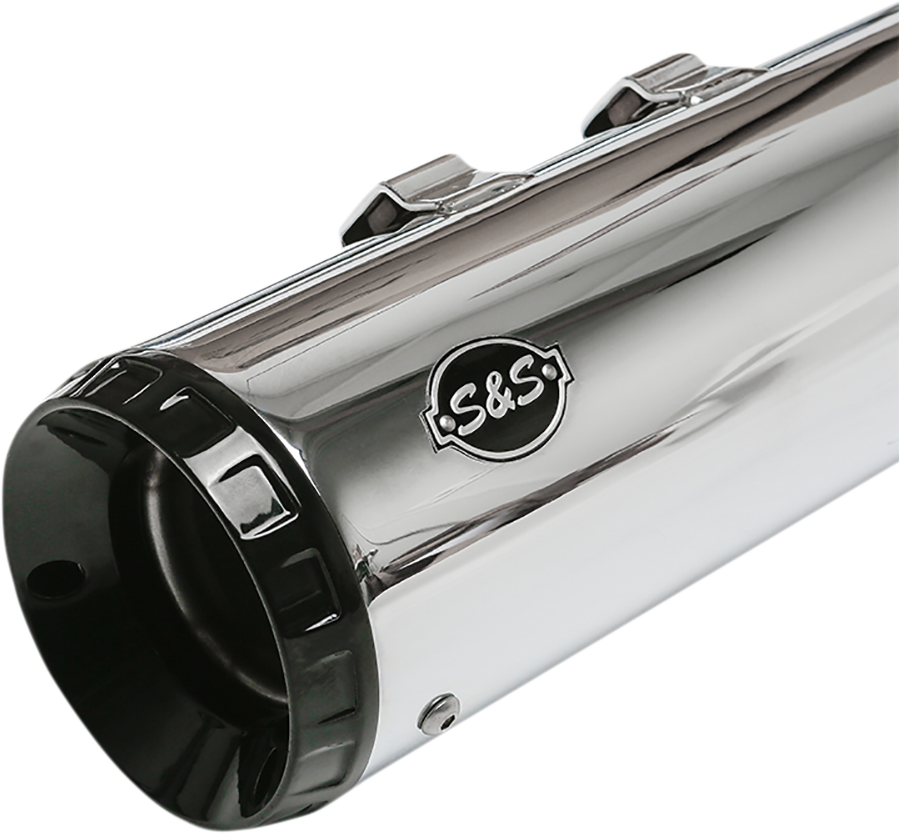 GNX Slip-On Mufflers - 4-1/2" - Chrome - M8 FL [1801-1461] - Image 2