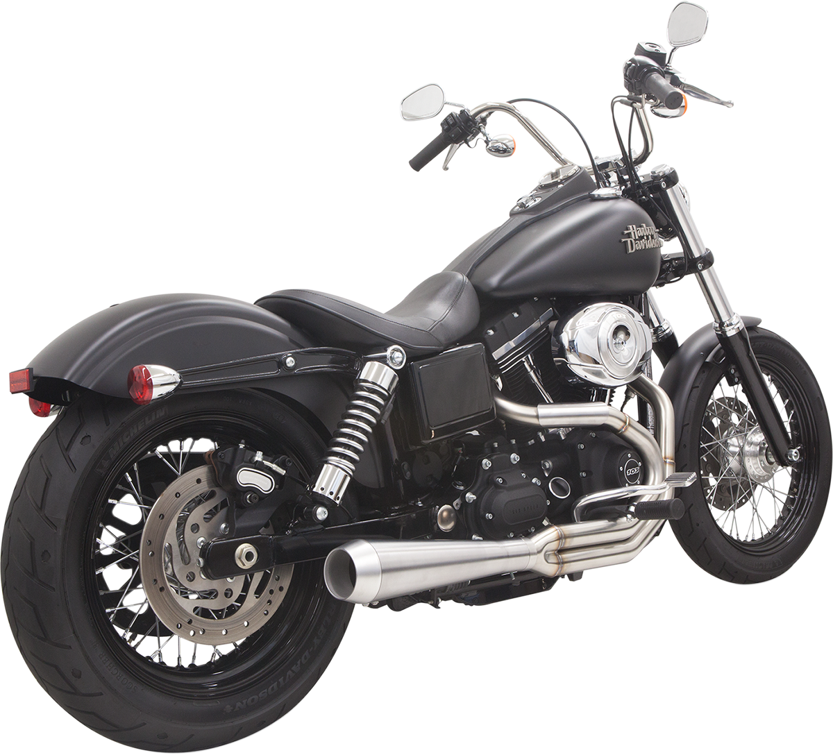 Road Rage Type III 2:1 Exhaust System - Road Rage 3 Exhaust - Stainless - '91-'17 Dyna [1800-1955]