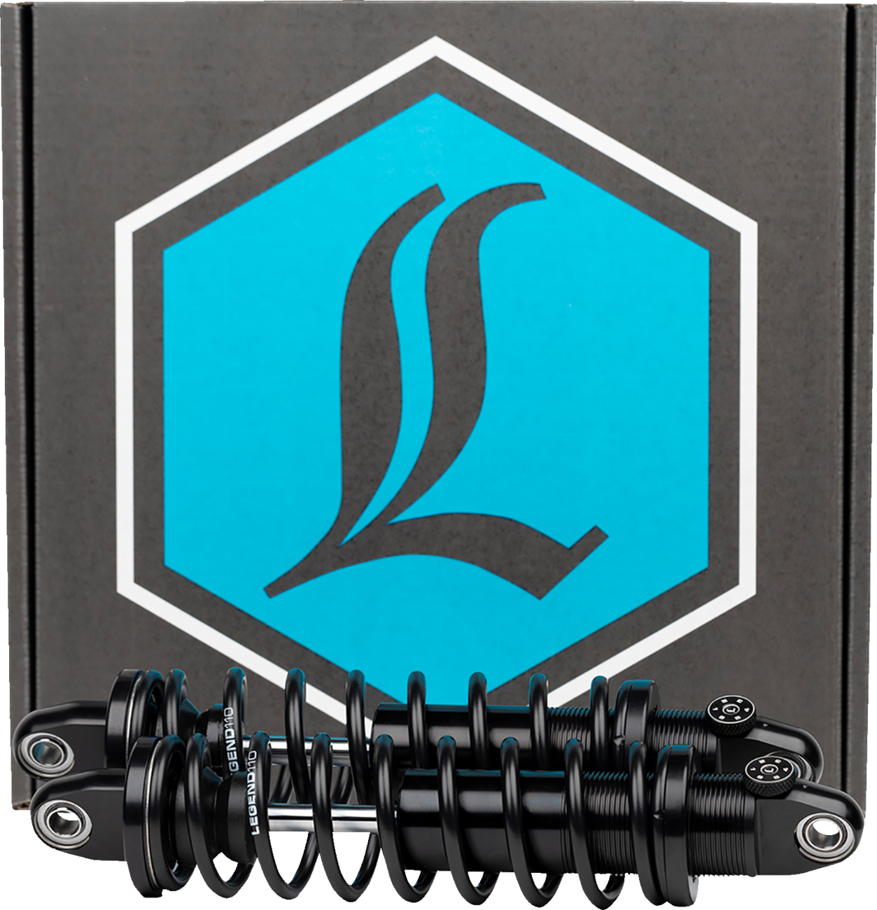 Legend REVO-A Coil Suspension For Dyna Models - REVO-A Adjustable Dyna Coil Suspension - 14" - Black - Standard [1310-1098]