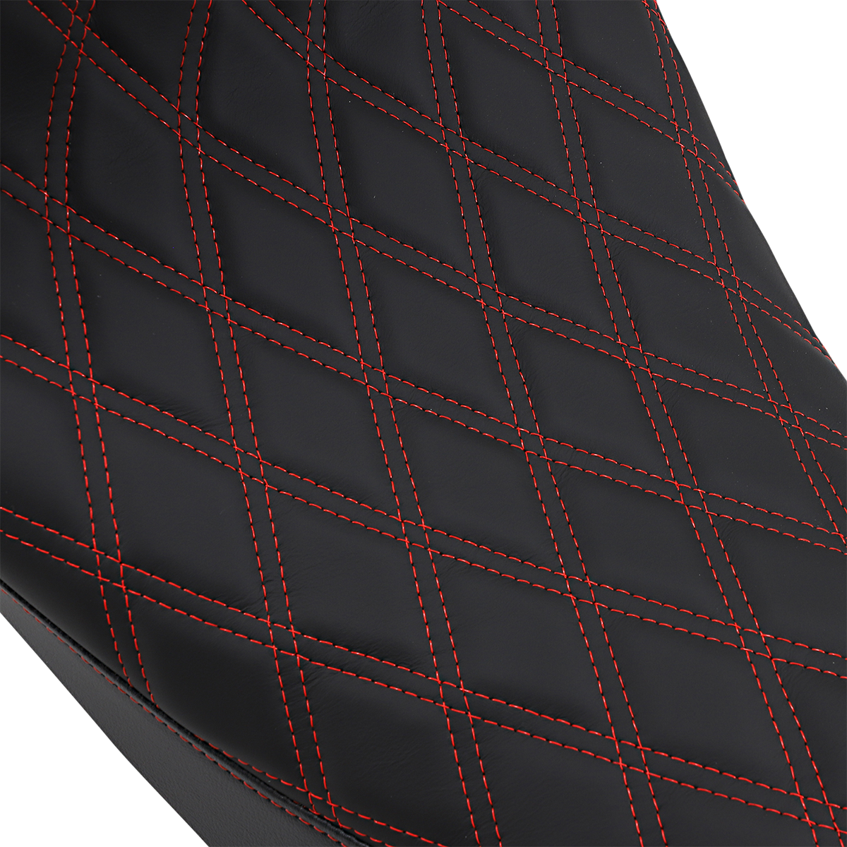 EZ-ON Mount Forward Low Solo Seat - Forward Low Solo Seat - Diamond - Red Stitched - FL '08-'23 [0801-1254] - Image 2