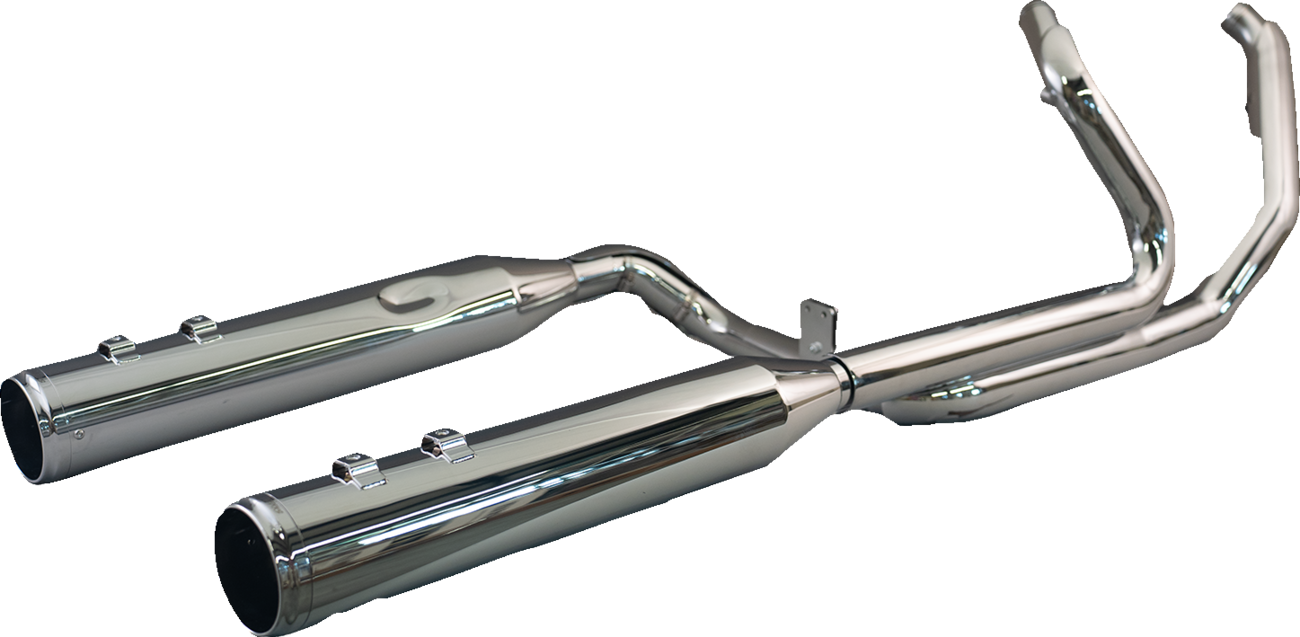 2-into-1-into-2 Dominator-SR Exhaust System - Chrome - Without End Caps - M8 Touring [1800-2765] - Image 5