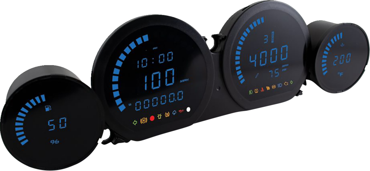 HD-03L Four-Piece LED Gauge Kit - HD-03L Gauge Kit - Blue Display [2210-0664]