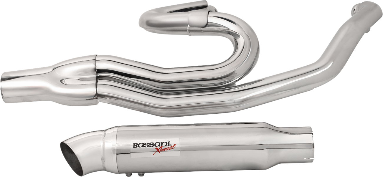 Road Rage II 2-Into-1 with Hot Rod Turnout Muffler System - 2:1 Exhaust - Chrome [1800-2508]