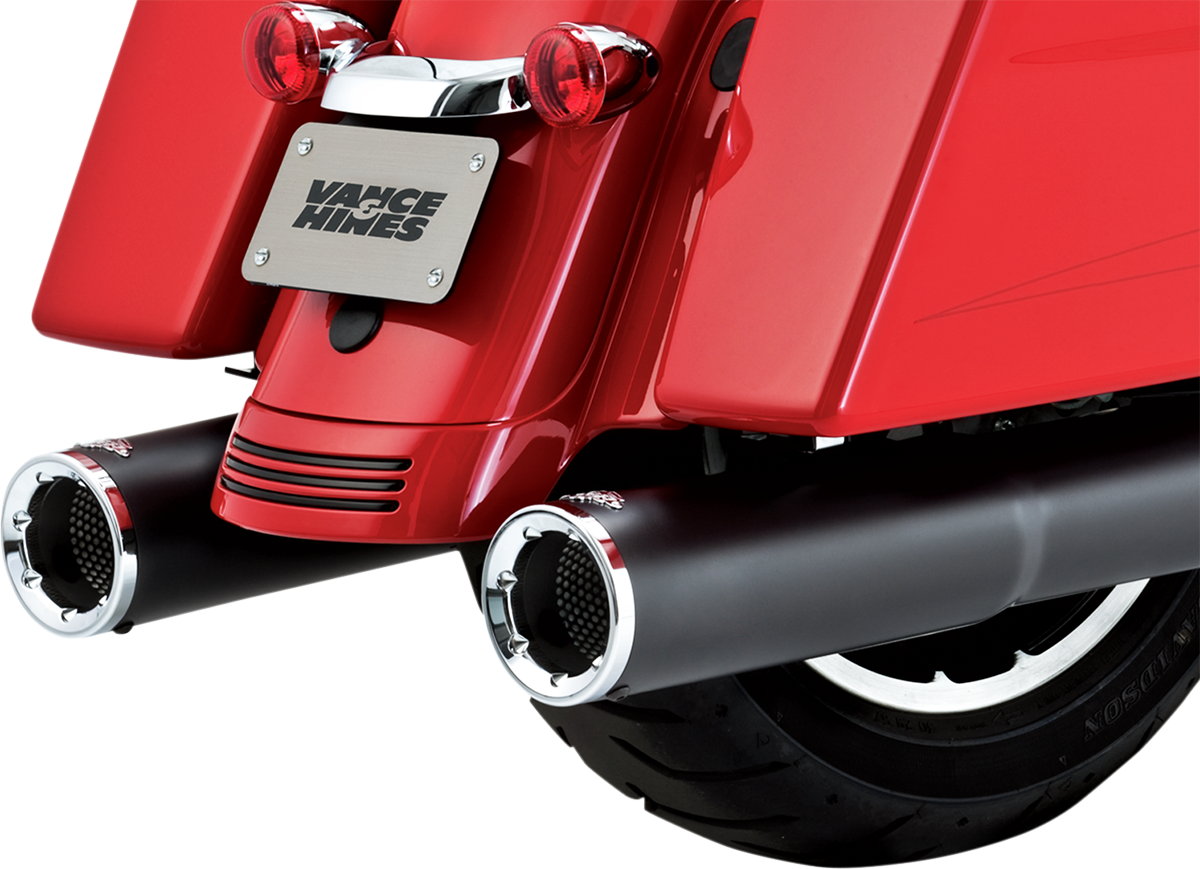 Hi-Output Slip-On Mufflers - Black - FL [1801-1069]
