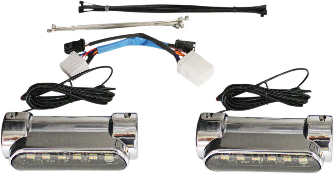 Dynamic Engine Guard LEDs - Engine Guard Light - Chrome - '97-'13 FLH [2040-2530] - Image 2