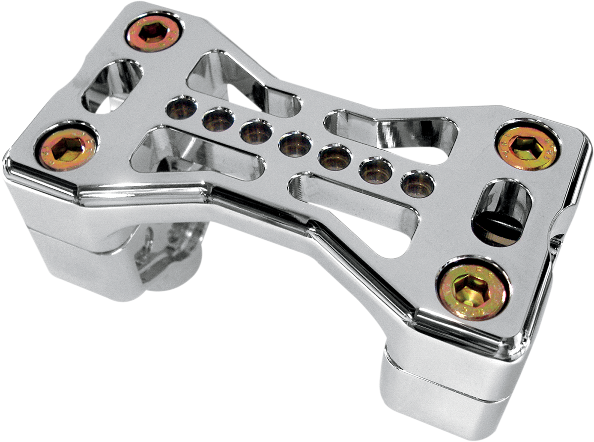 Series 900 Handlebar Clamp Assembly - Harley Davidson - Chrome [0603-0267]
