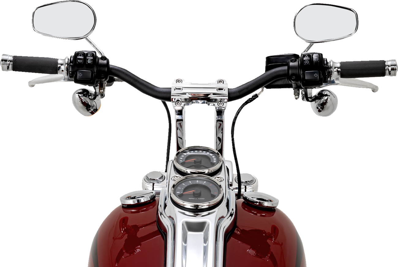 Phatbar & Riser Kit - Internal Wiring - 9" - Chrome [0602-1564]