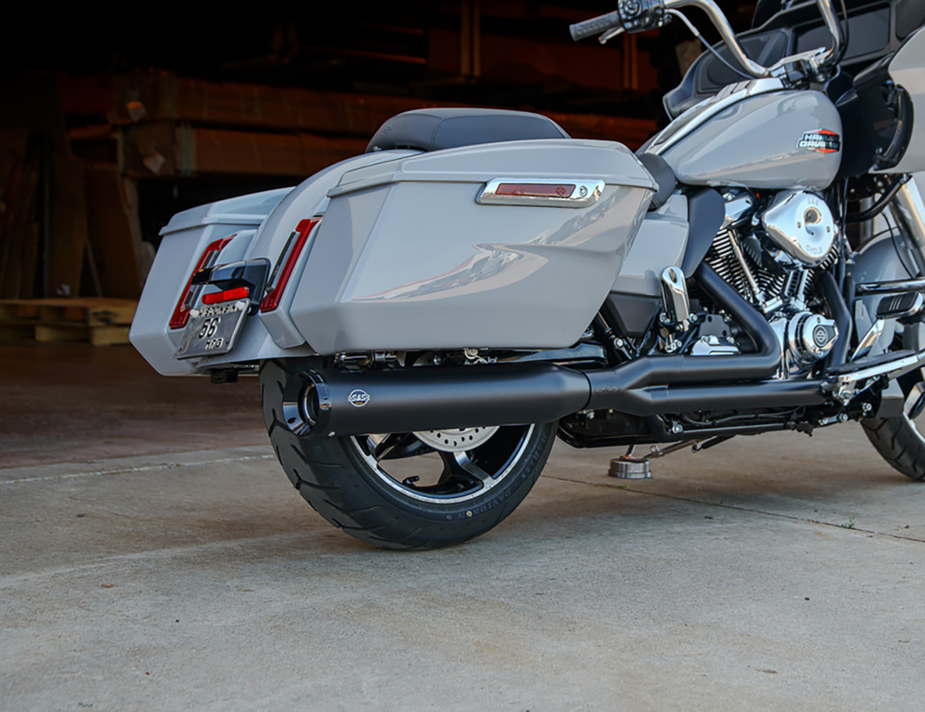 2-into-1 GNX Exhaust System - 49-State - Guardian Black - M8 Touring [1800-2759]