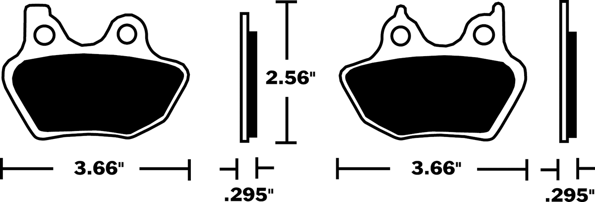 Sintered Metal Harley/Buell Brake Pads - Sintered Brake Pads [DP-918] - Image 3