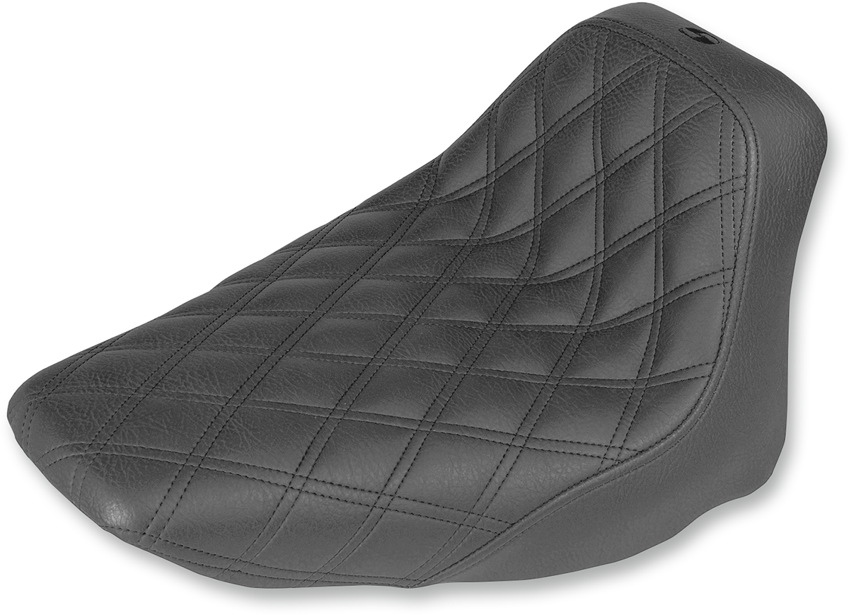Renegade™ Lattice Stitch Solo Seat - Renegade™ Solo Seat - Lattice Stitched - Black - FLST '06-'17 [0802-0914]