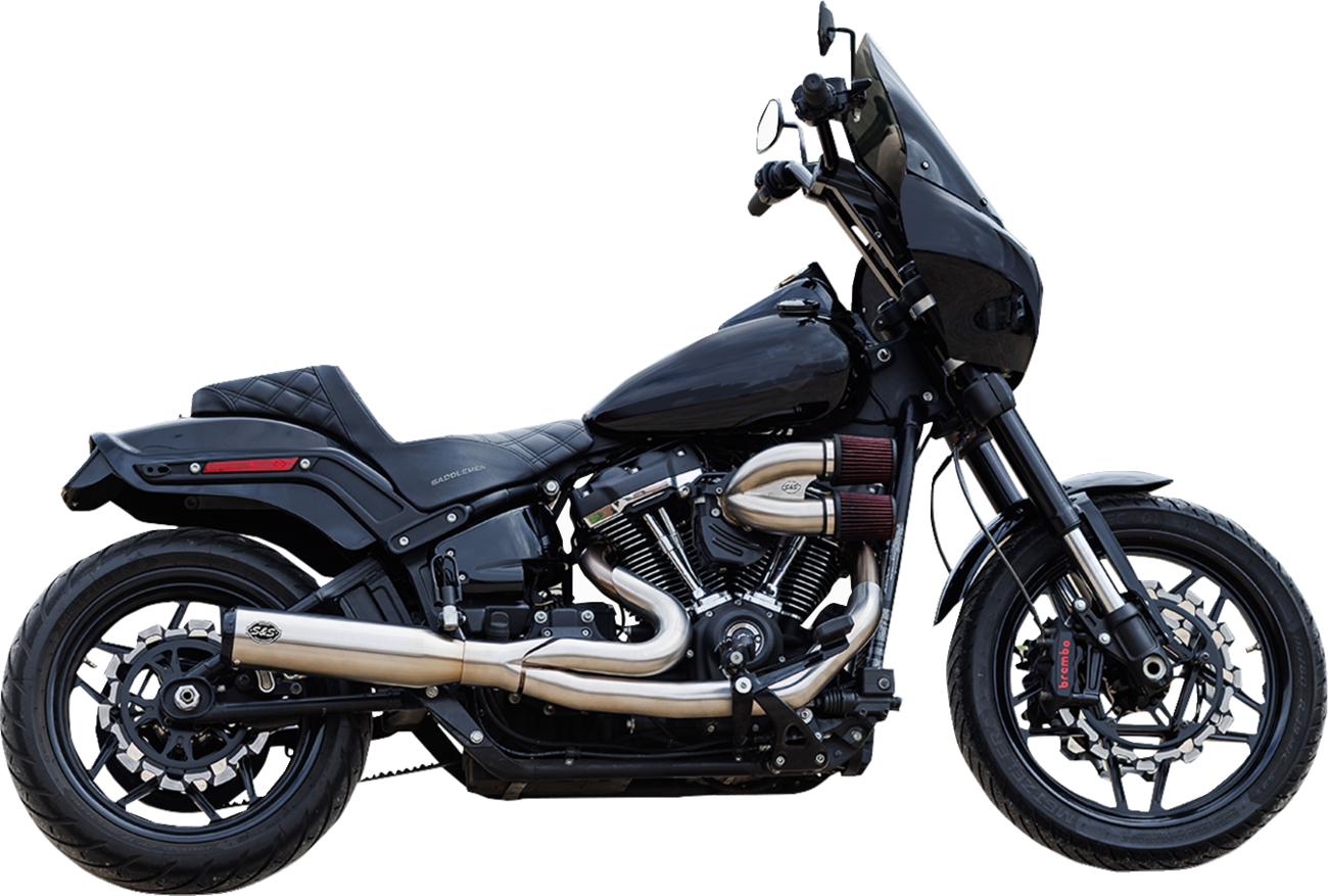 2-into-1 Qualifier Exhaust System - 50-State - Silver - Softail [1800-2682]