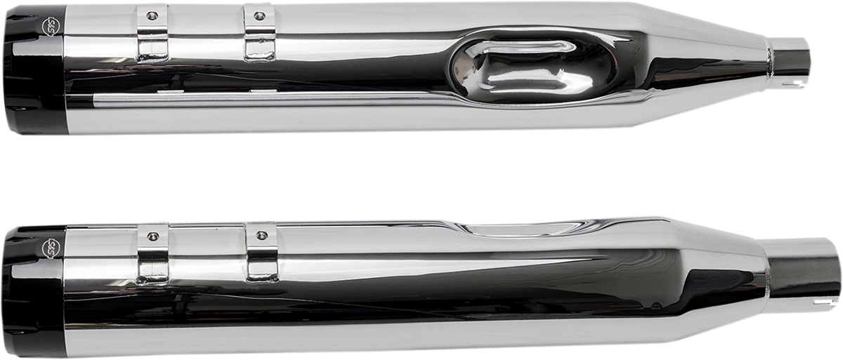 4-1/2" MK45 Performance Mufflers — Thruster - 4-1/2" MK45 Performance Mufflers - Black Thruster [1801-1075] - Image 2