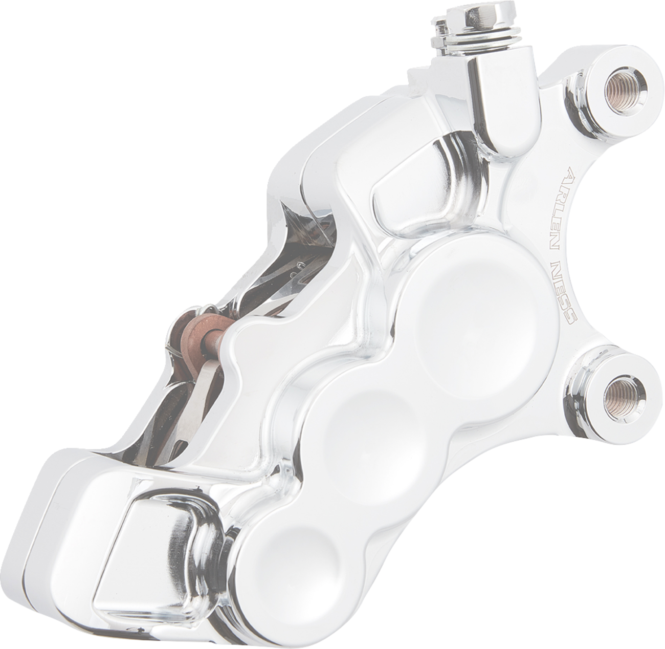Ness Tech Six-Piston Differential Bore Caliper - 6-Piston Caliper - Front Right - Chrome - 11.8" [1701-0610]