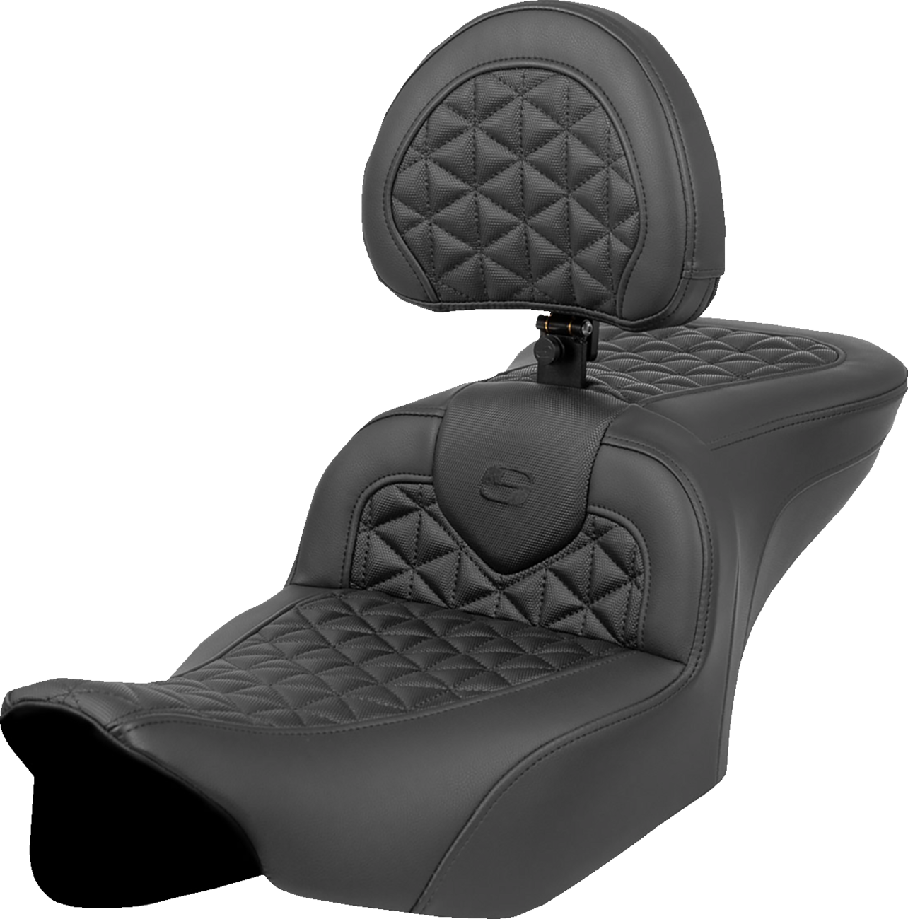 RoadSofa™ Tri Gripper Seat - Standard Reach - w/ Backrest - FLH/FLT '23-'24 [0801-1962]