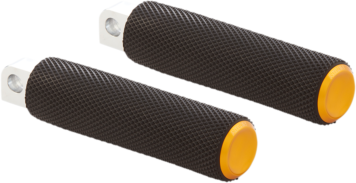 M-Eight Fusion Foot Pegs - Knurled Foot Pegs - Gold - FL/FX '18-'25 [1620-1976]