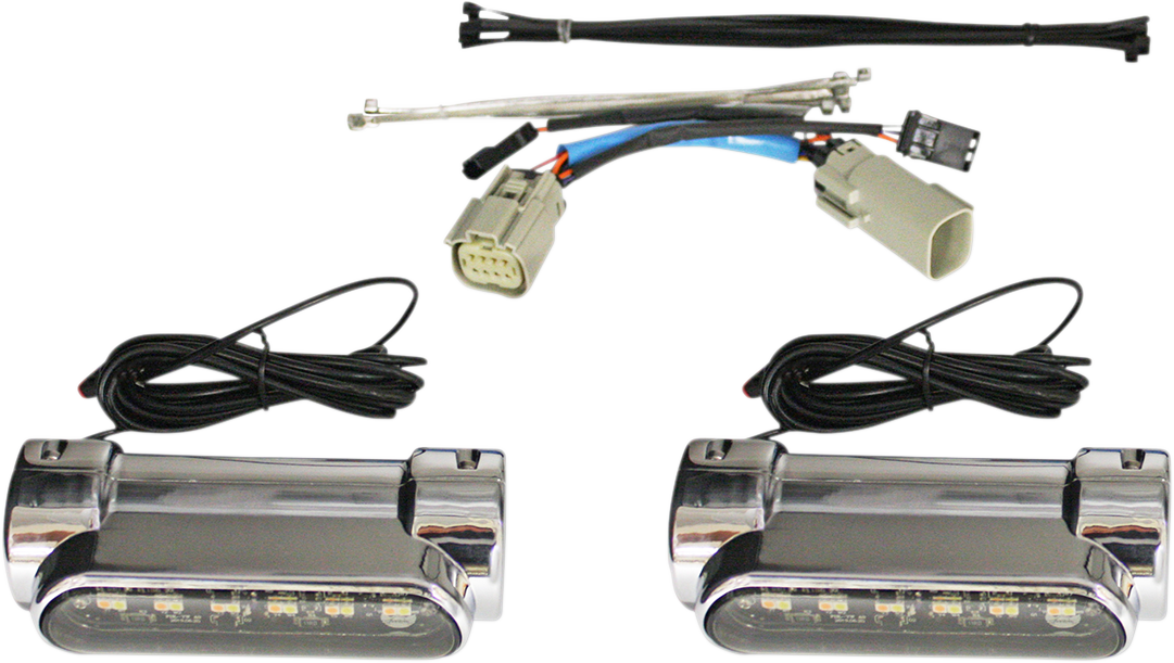 Dynamic Engine Guard LEDs - Engine Guard Light - Chrome - Trike [2040-2536] - Image 2