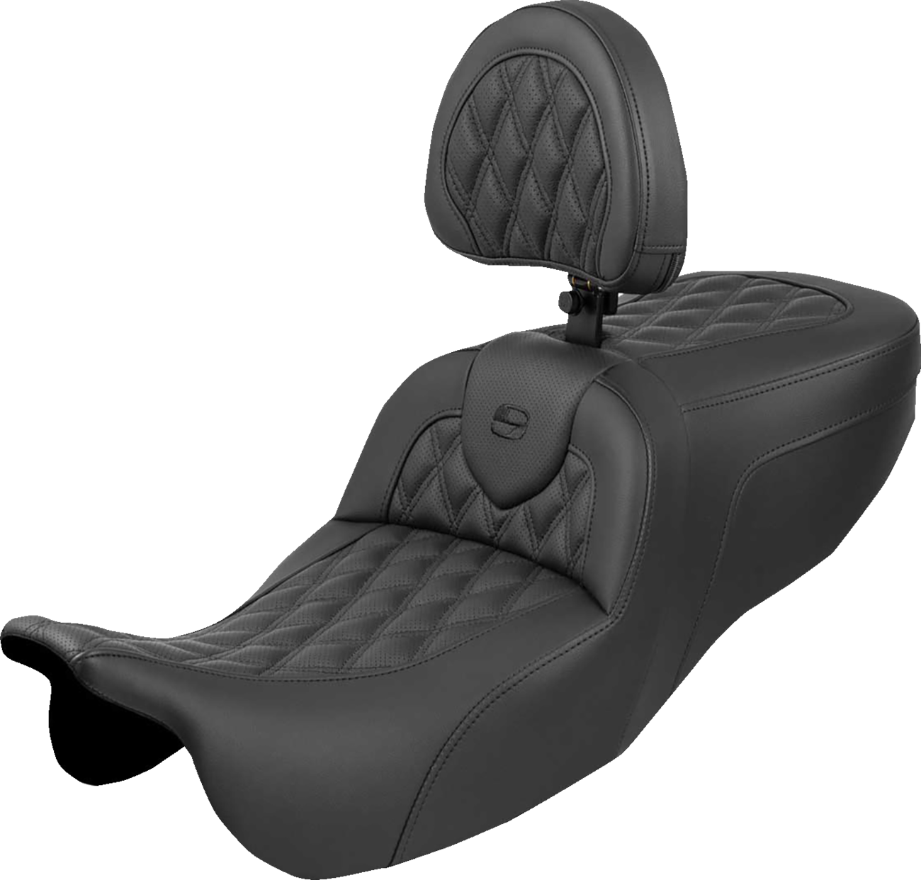 RoadSofa™ Seat - Roadsofa™ Seat - with Backrest - Lattice Stitch - FLRT/FLTRT '15-'25 [0801-2139]