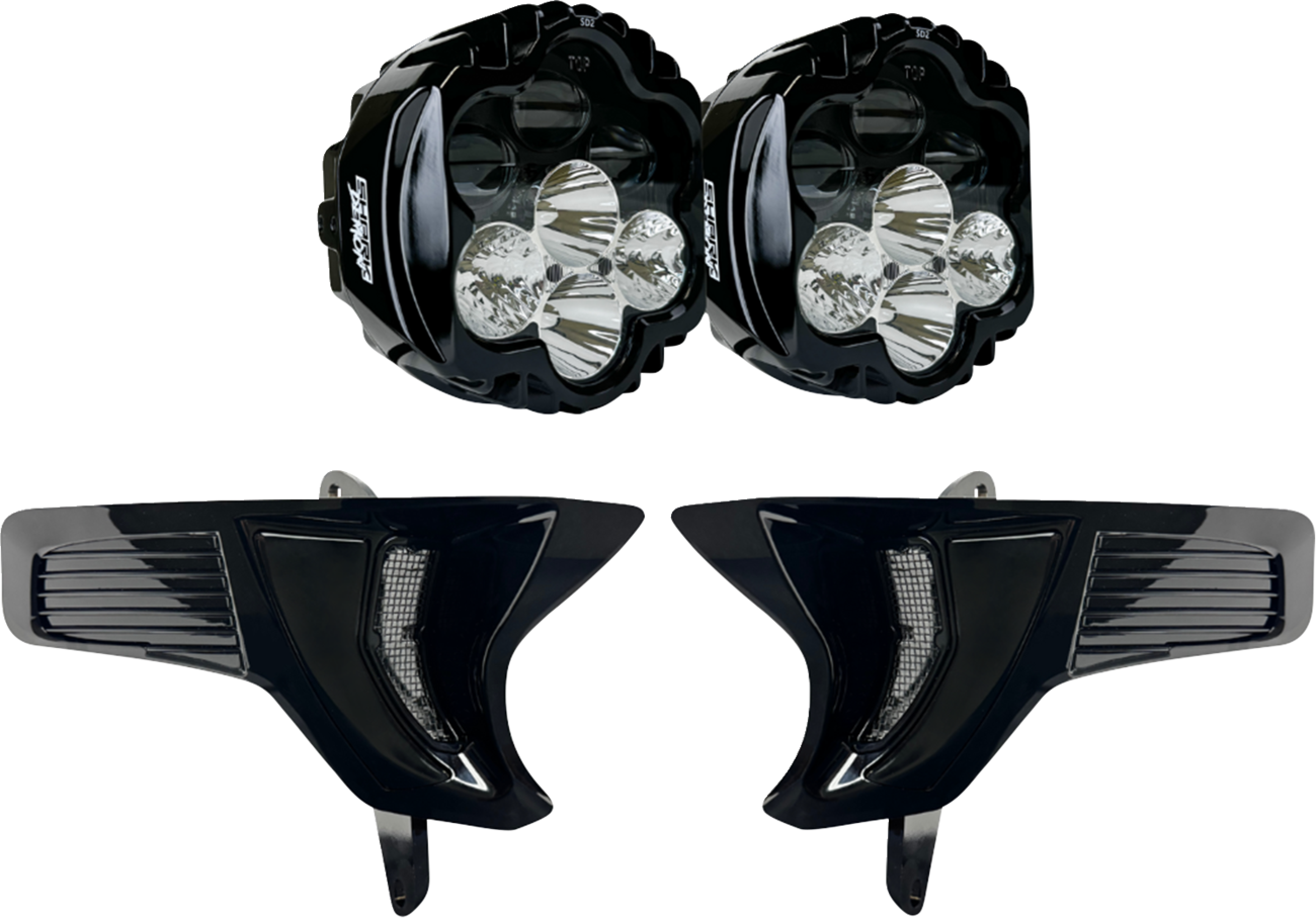 Shark Demon® 2 Dual Headlight Kit - Shark Demon® 2 Headlight Light - w/ Speed Plates [2001-3047]