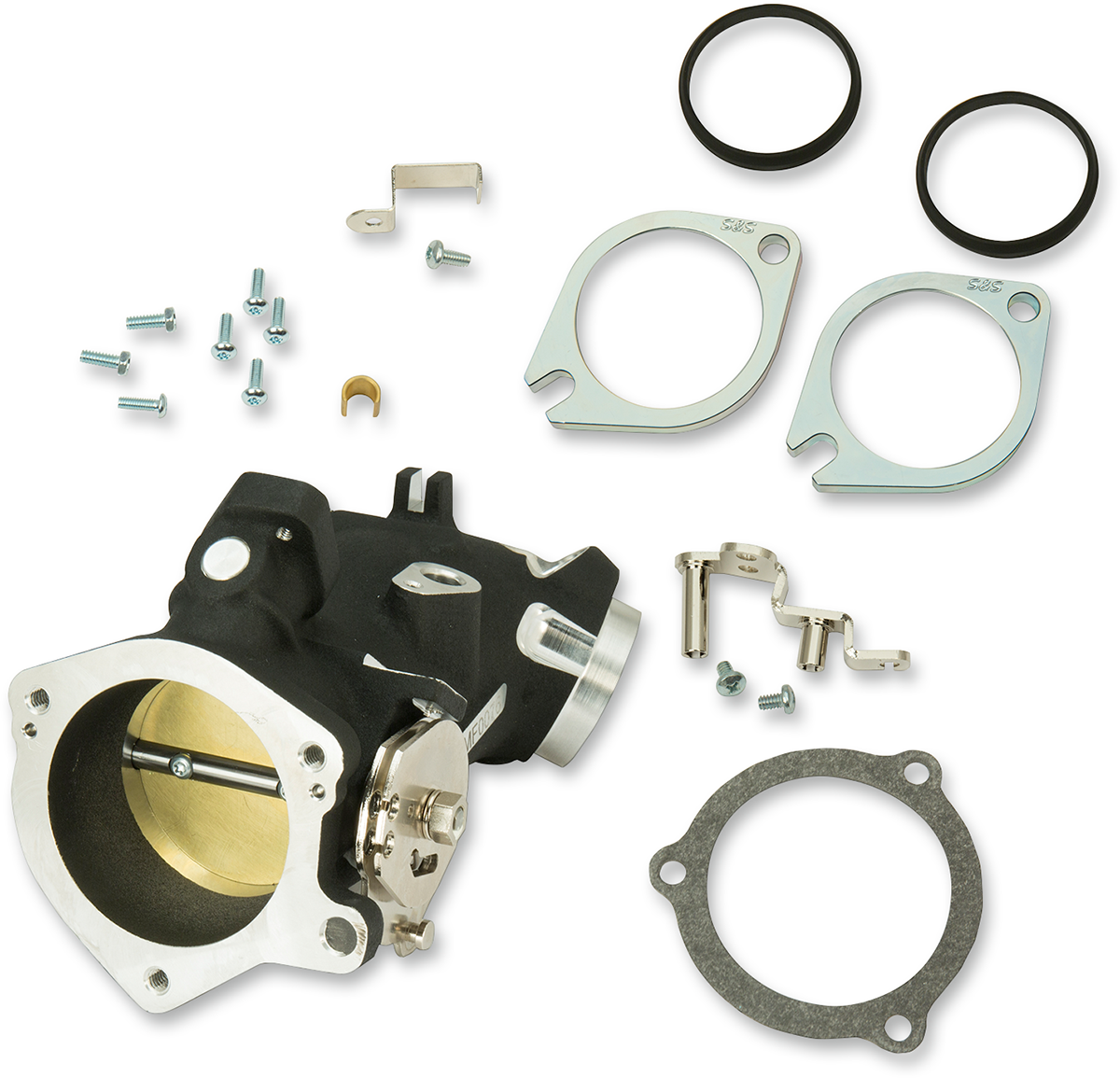 Throttle Hog Cable Operated Throttle Body Kit - Black - 58 mm - 124" Engine [1022-0190]