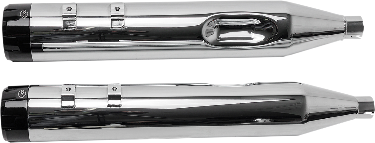 4-1/2" MK45 Performance Mufflers - Chrome with Black Thruster [1801-0847] - Image 5