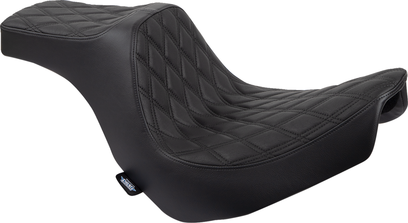 Predator III Seat - Predator III 2-Up Seat - Vinyl - Double Diamond - Black Stitching - FL/FX '18-'24 [0802-1491]