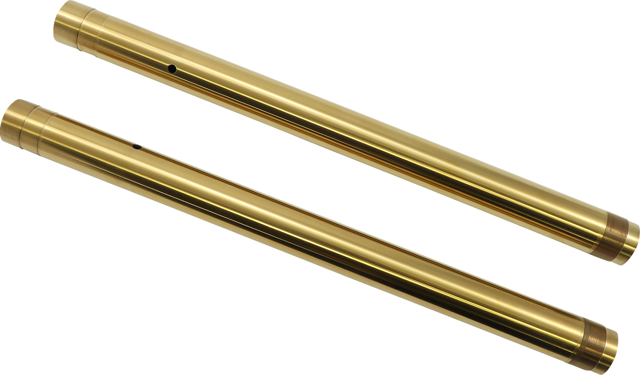 Gold Fork Tubes - Inverted Fork Tubes - 43 mm - Stock - Gold [0404-0576]