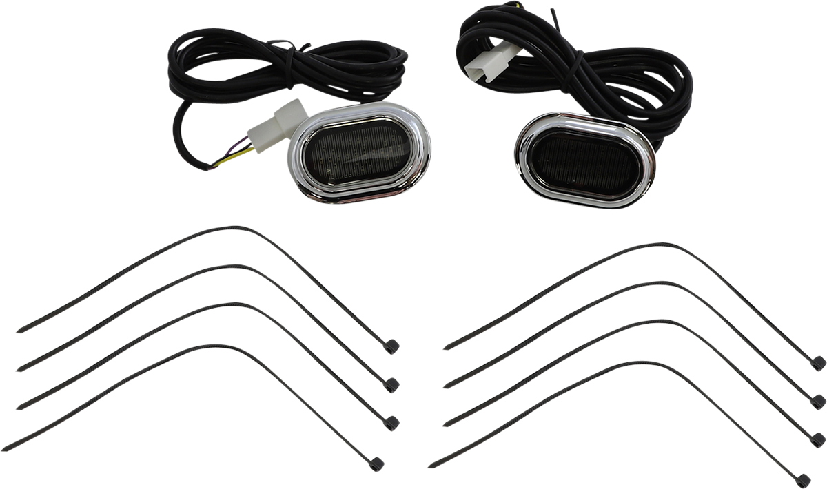 PLUGZ™ Antenna Grommet Lights - Antenna Grommet Light - Smoke Lens - Chrome [2040-2747]