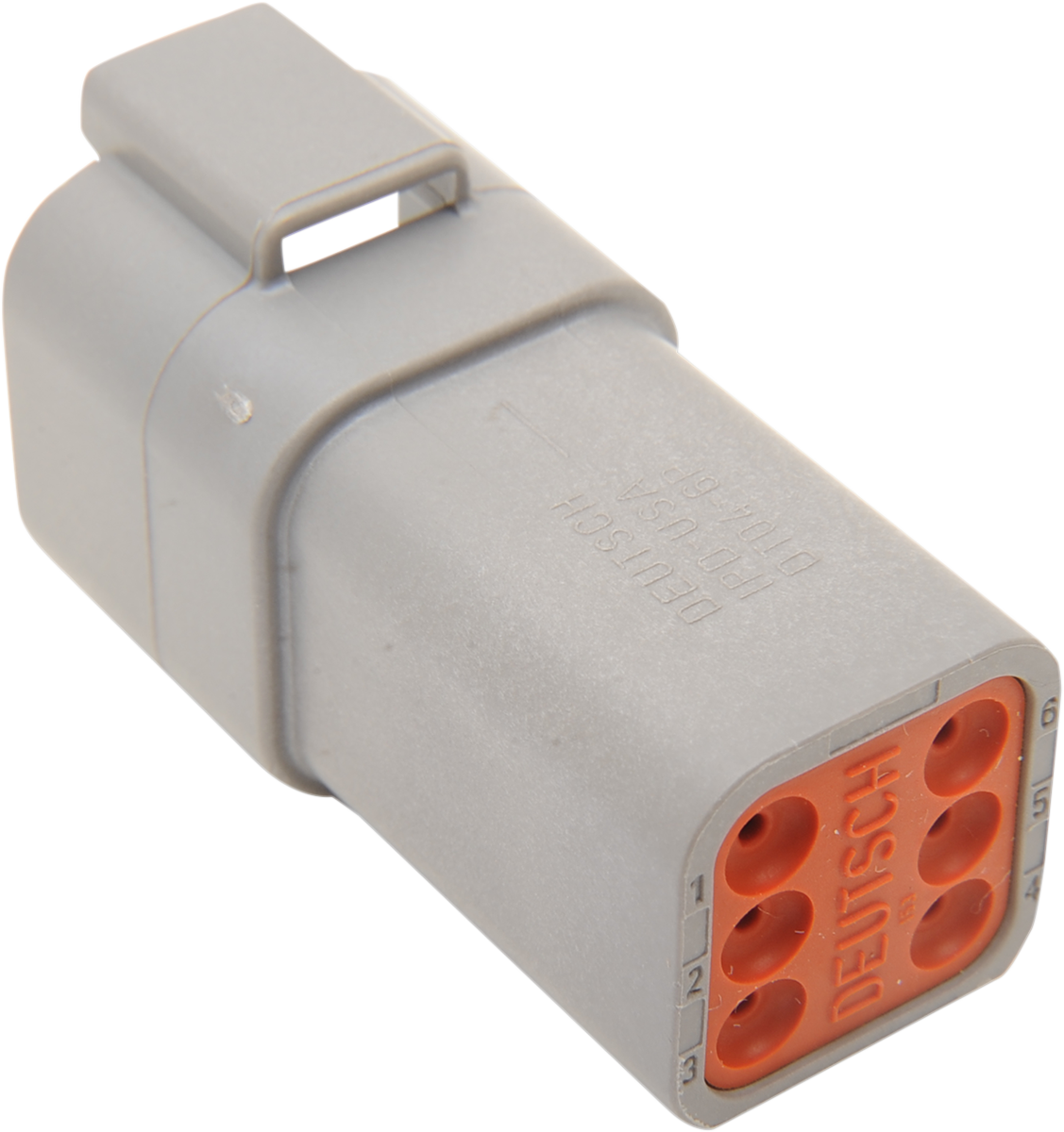Deutsch DT Sealed Connector Component — Wiring Connector - Deutsch Receptacle - 6 Pin - Gray [2120-0045]