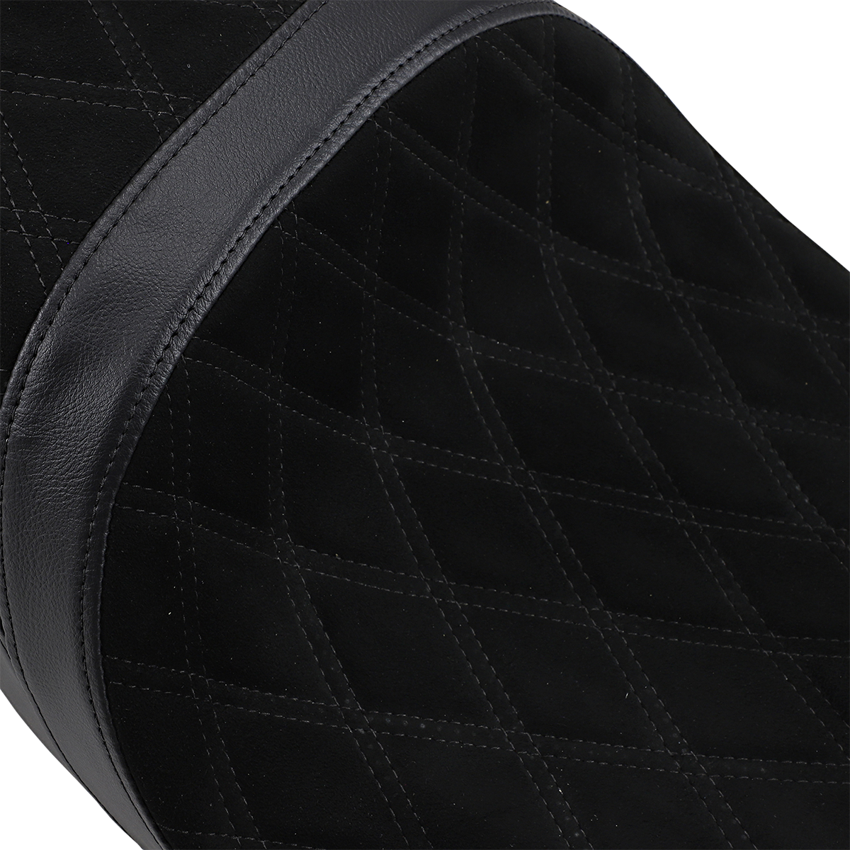 Low Profile Touring Seat - Low Touring Seat - Vinyl - Faux Suede Double Diamond - Yaffe Tanks - FL '08-'23 [0801-1070] - Image 7