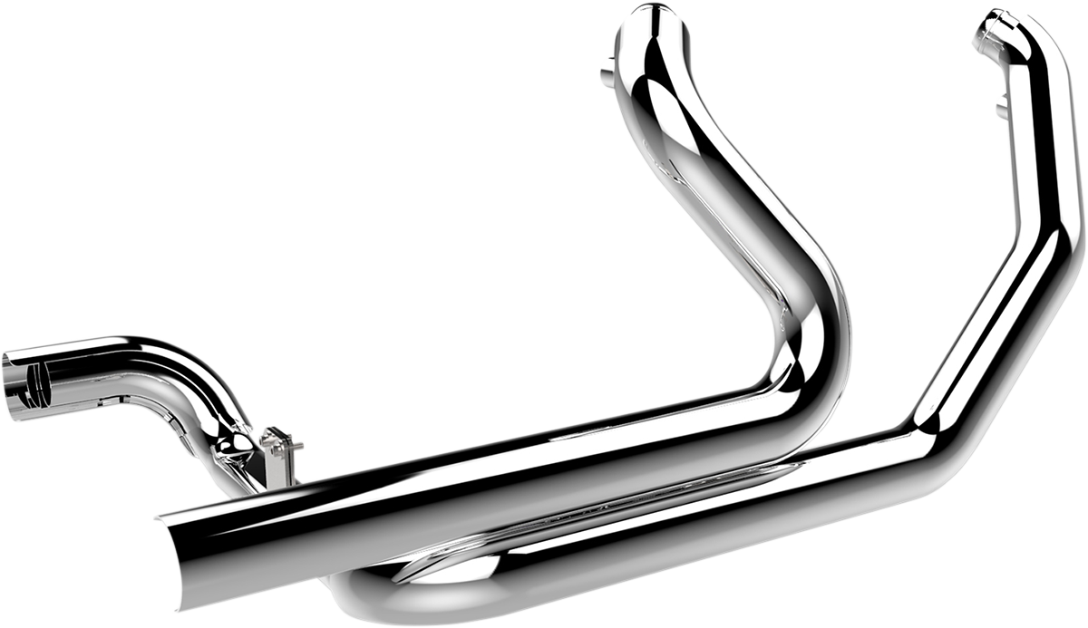 Aggressor 2-into-2 Crossover Headers with Heat Shields - Aggressor 2-into-2 Crossover Headers - Chrome - FL [1802-0327]