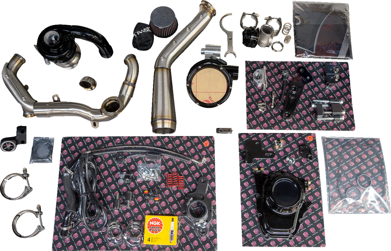 Tornado Turbo Performance Kit - Black with Brushed Stainless Steel Exhaust - M8 [0904-0097]