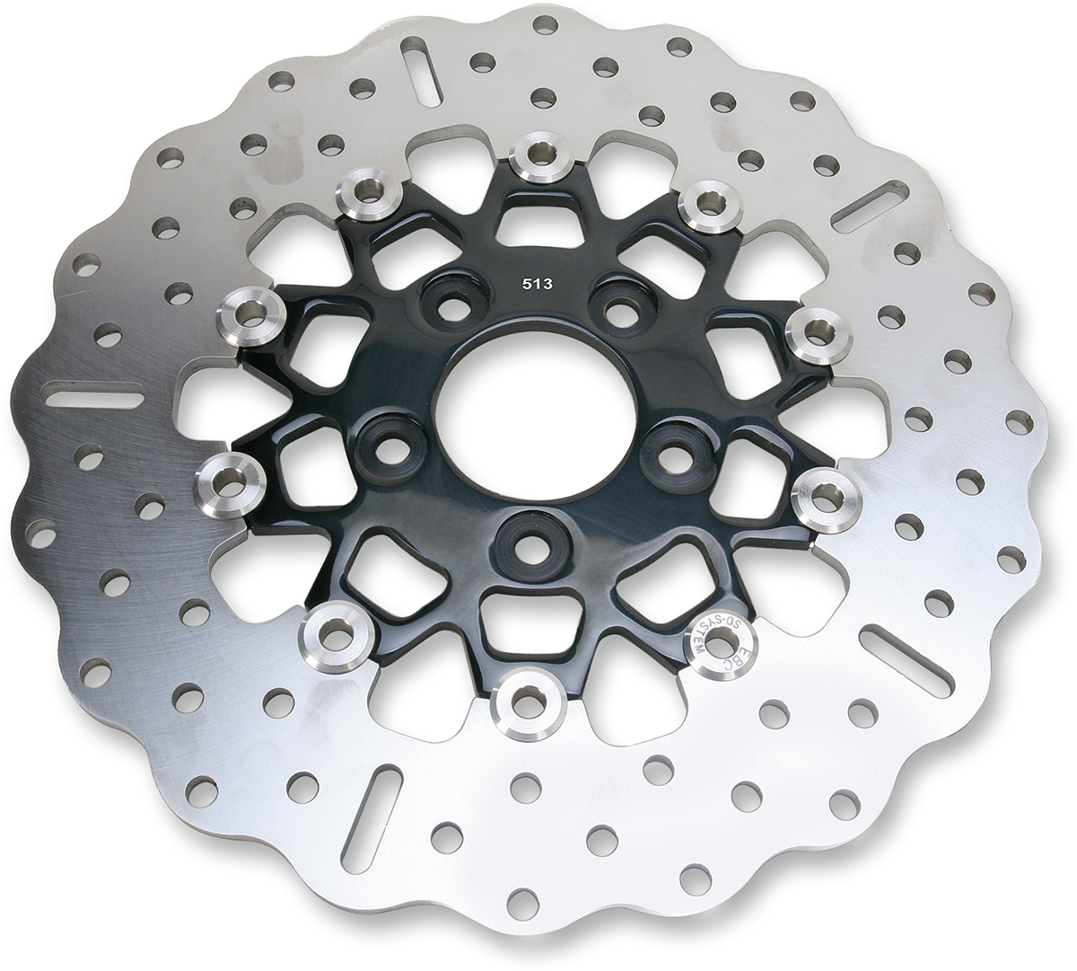 Custom Stainless Steel Rear Brake Rotor - Brake Rotor - Black [1710-2251] - Image 2
