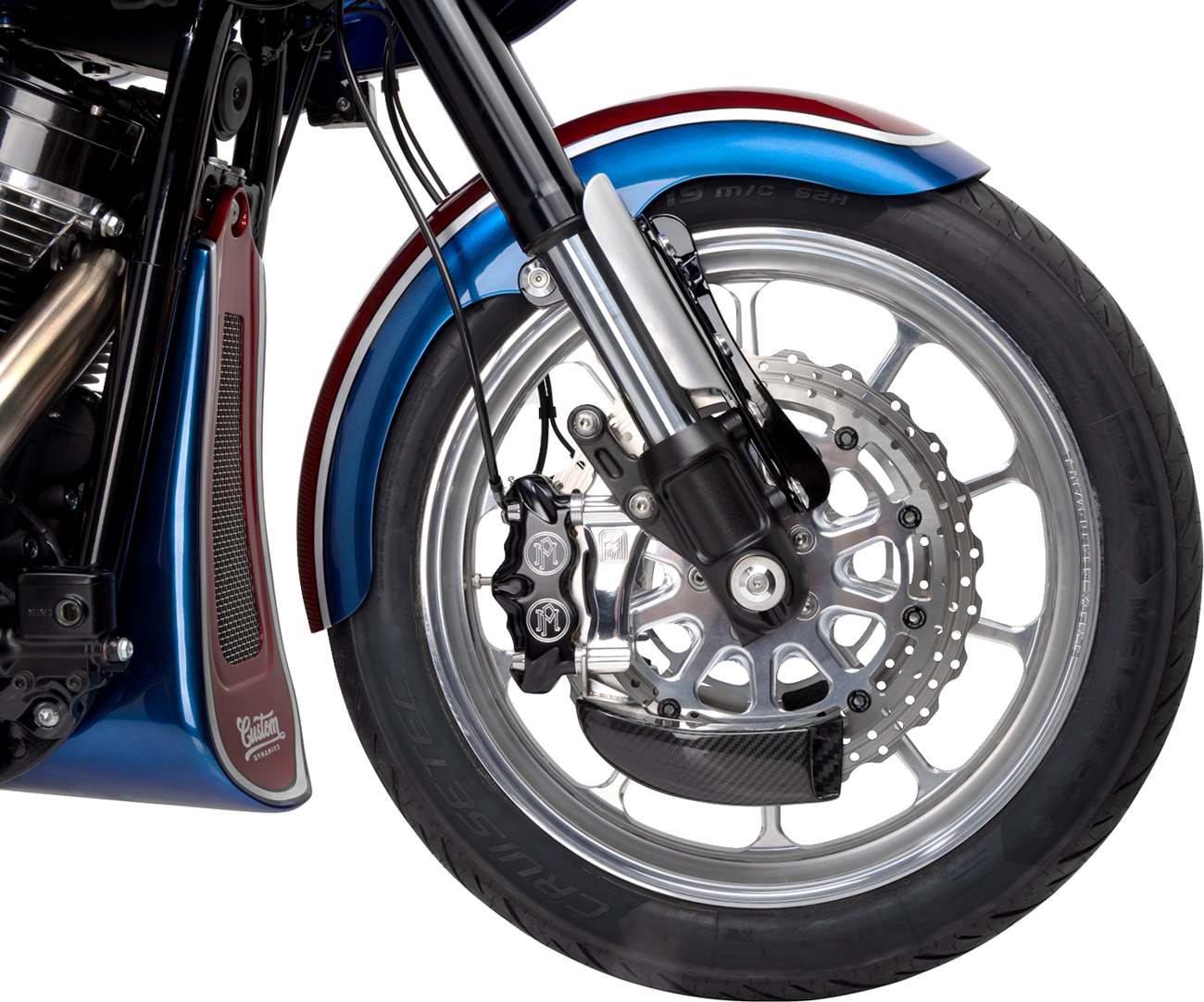 Radial Front Brake Caliper Mounts - Caliper Mount - 13" - Polished [1704-0428] - Image 2