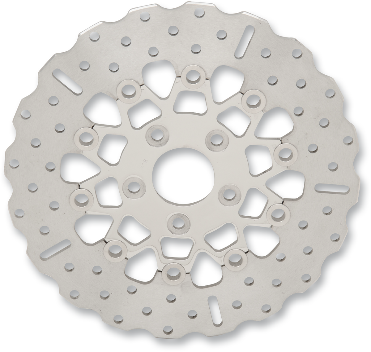 Custom Stainless Steel Rear Brake Rotor - Brake Rotor - Silver [1710-0154]