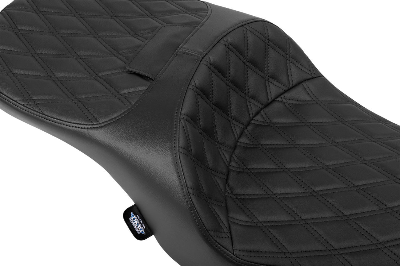 Freedom Touring Seat - Freedom Seat - Black - Vinyl - Black Double Diamond Stitch - FLT/FLH '23-'25 [0801-2098] - Image 2