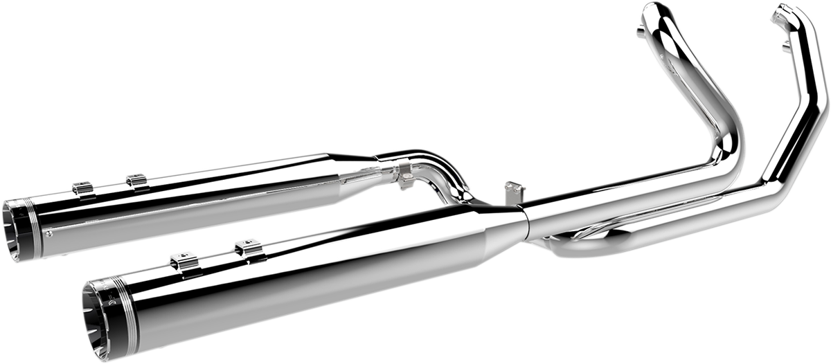 2-into-2 Dominator Exhaust System - Chrome - '09-'16 FL - With 4-1/2" Muffler [1800-1959] - Image 2