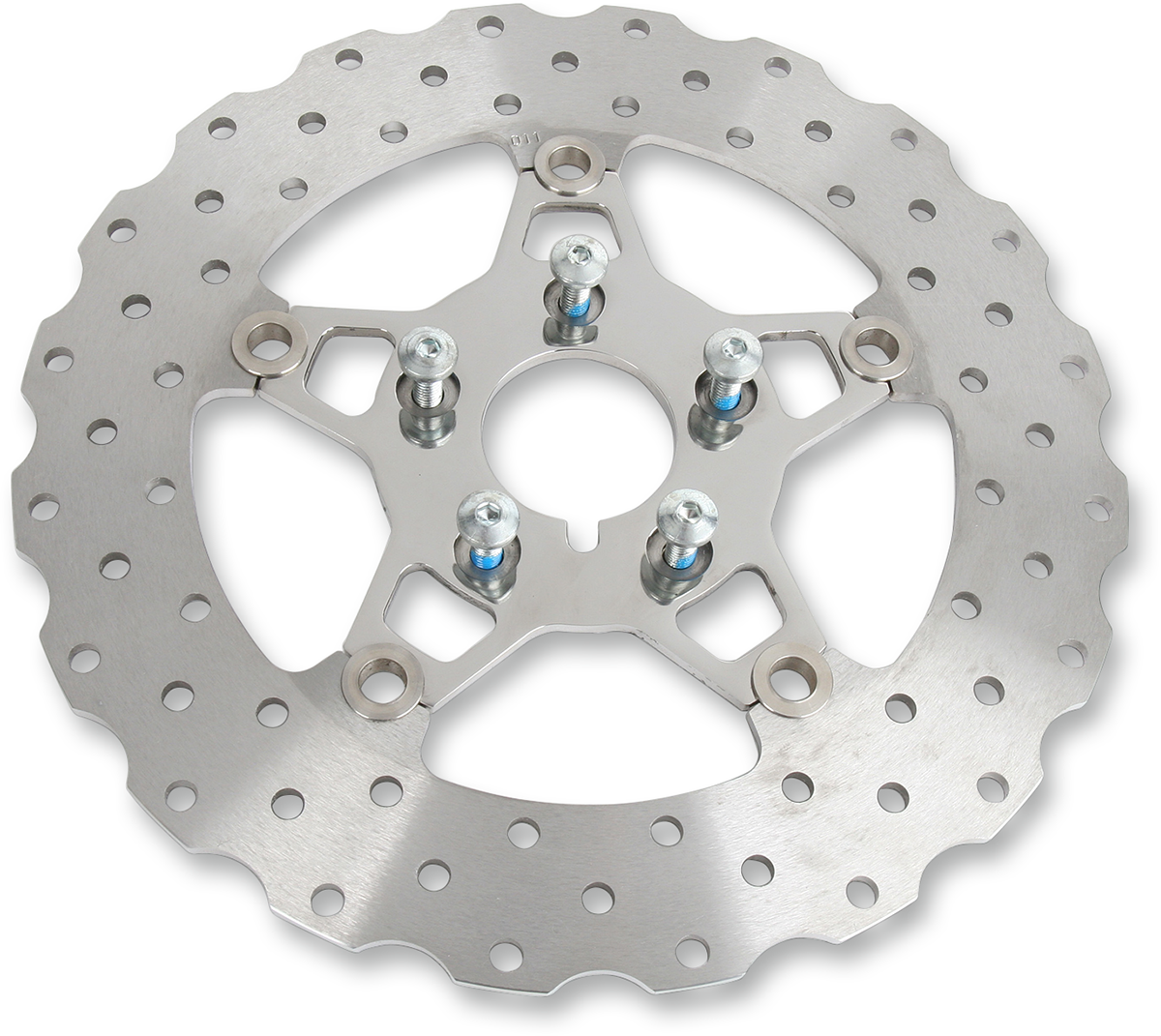 FSD Series Stainless Steel Front Brake Rotor for Big Twins - Brake Rotor - Polished Carrier [1710-0152]