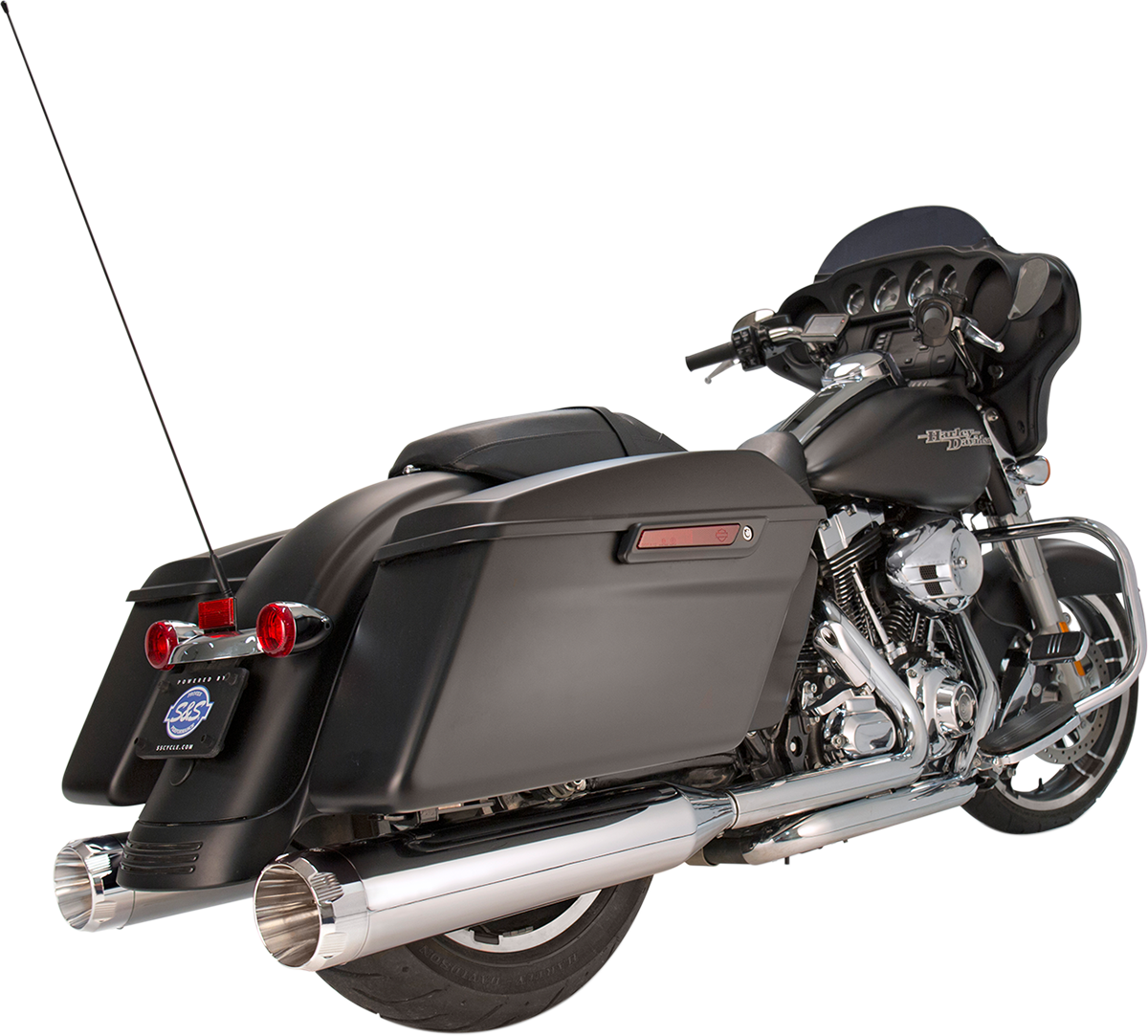 4-1/2" MK45 Performance Mufflers - Chrome with Chrome Thruster [1801-0846]