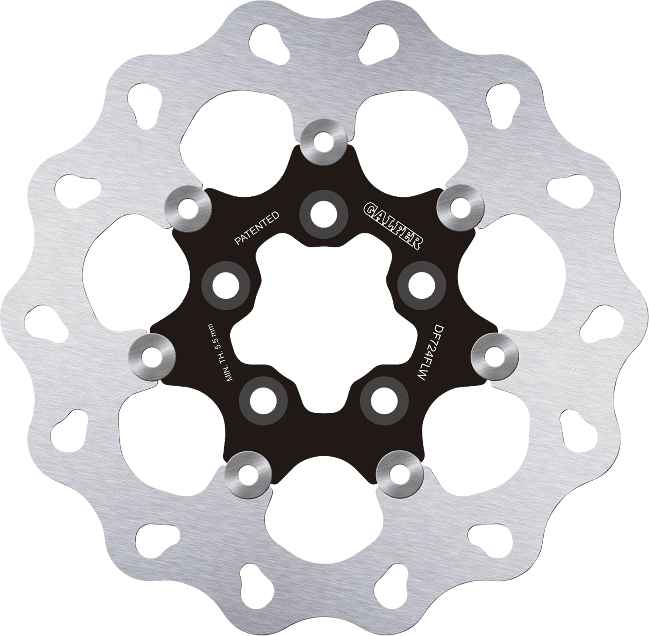 Brake Rotors - Brake Rotor - Rear - Black Carrier [1710-3624]